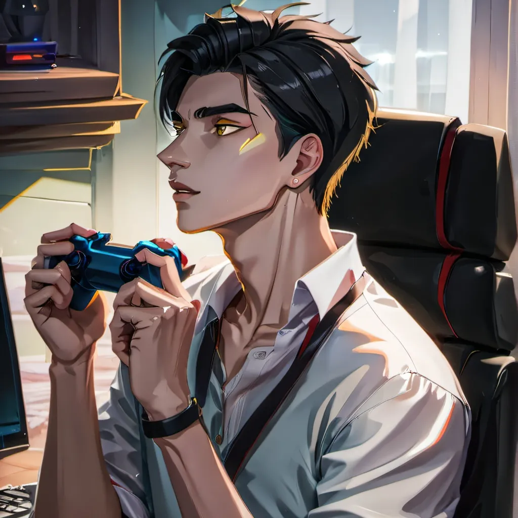 chat with ai character: gamer boyfriend 