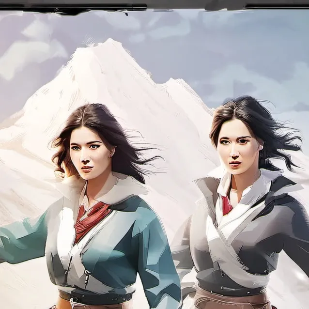 chat with ai character: woman duo