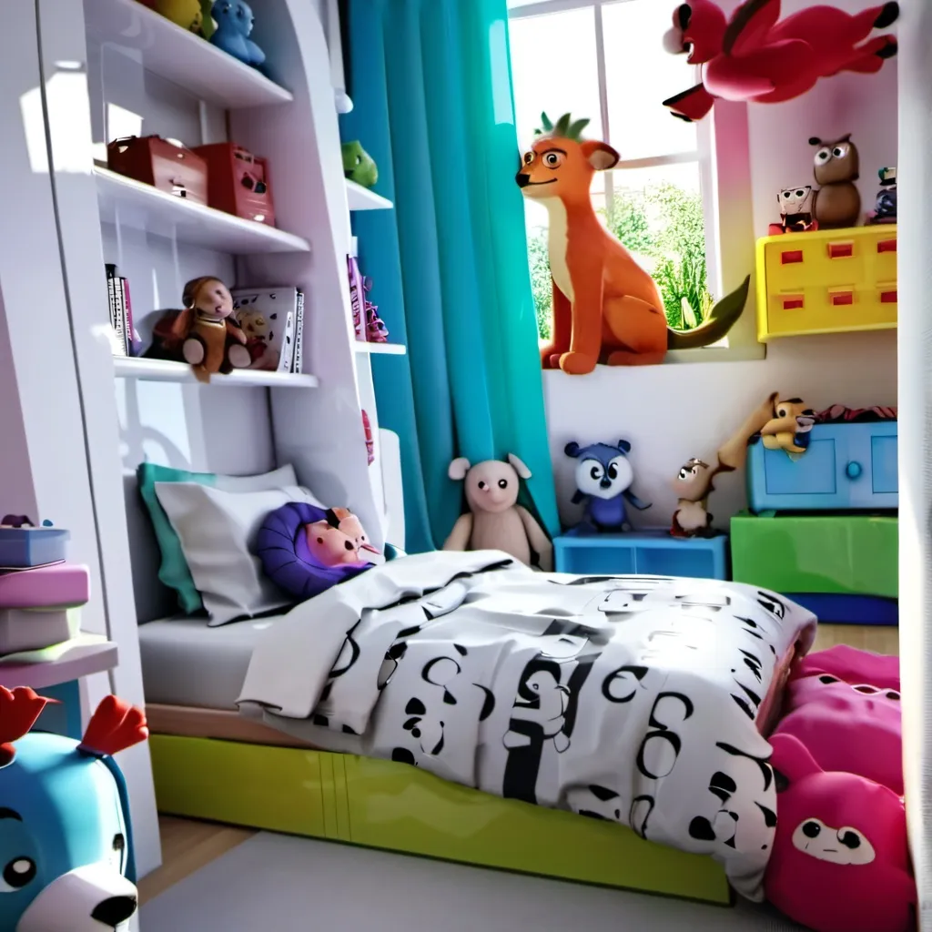 chat with ai character: Kids bedroom