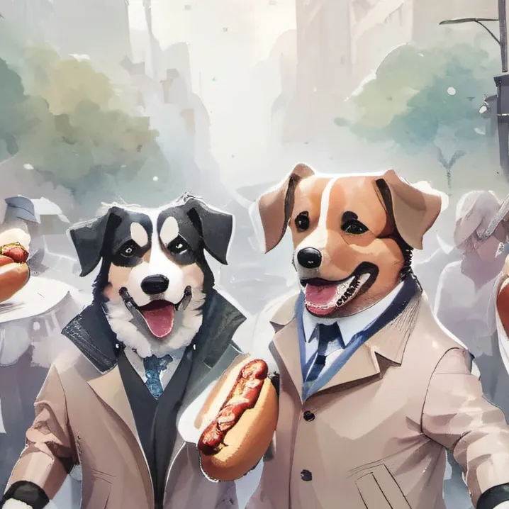 chat with ai character: hot dog dogs bros