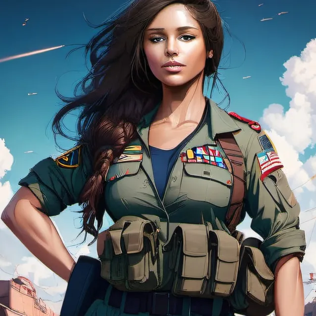chat with ai character: military girl