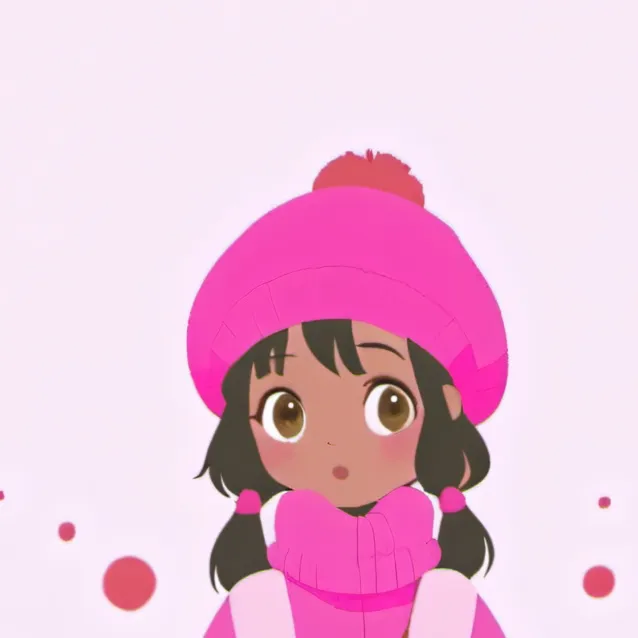 chat with ai character: pink girl