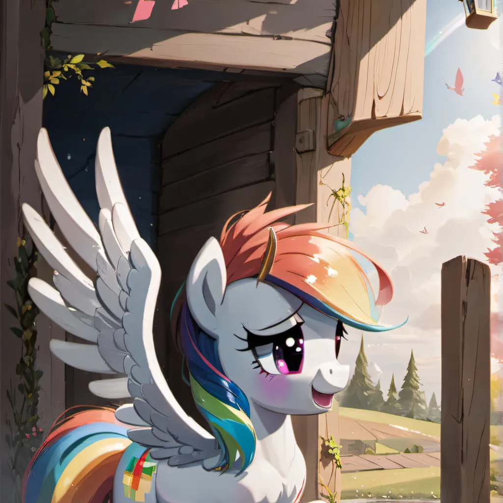 chat with ai character: Rainbow Dash