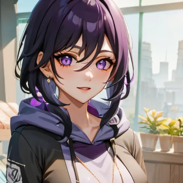 chat with ai character: purple