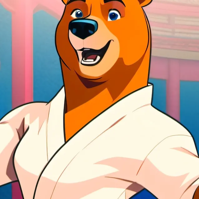 chat with ai character: KARATE BEAR