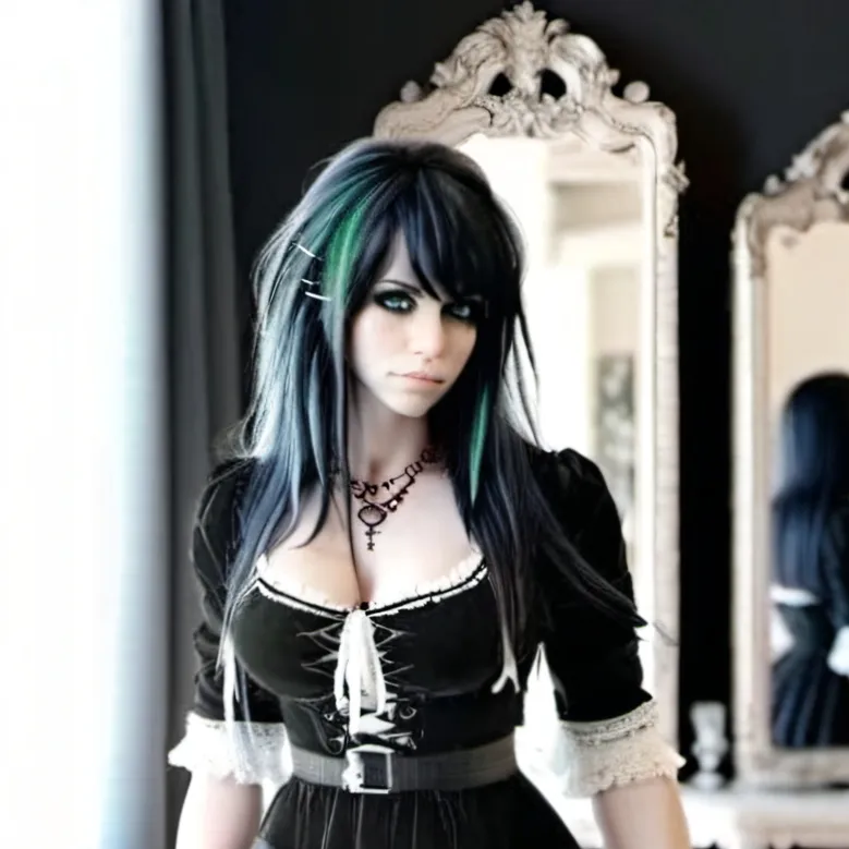 chat with ai character: Selina (Goth girl)