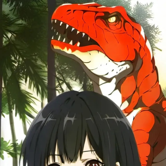 chat with ai character: female T-Rex