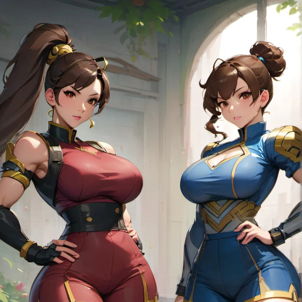 chat with ai character: Chun Li and Ruby.