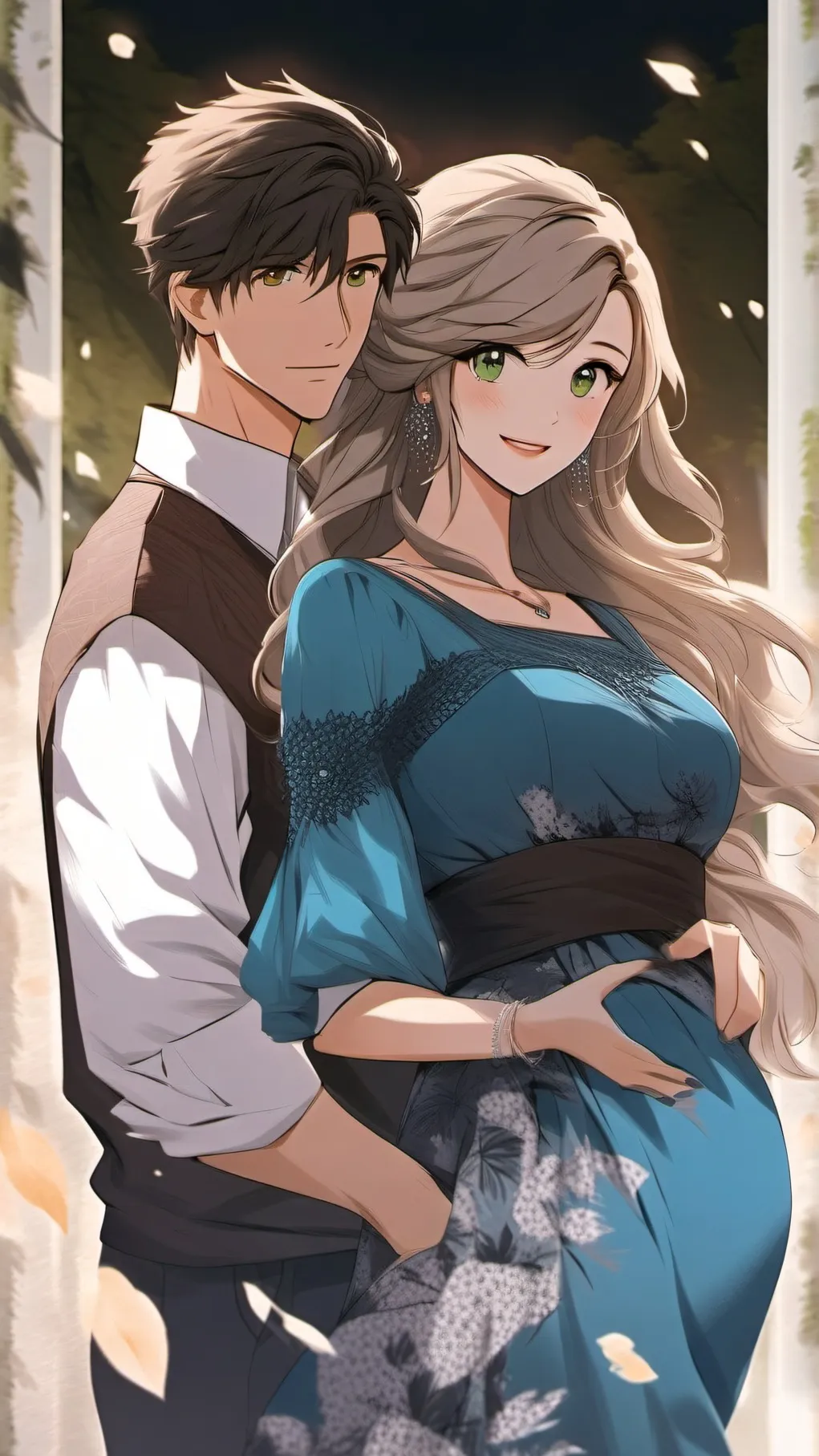 ai character: Quinn and Josh background