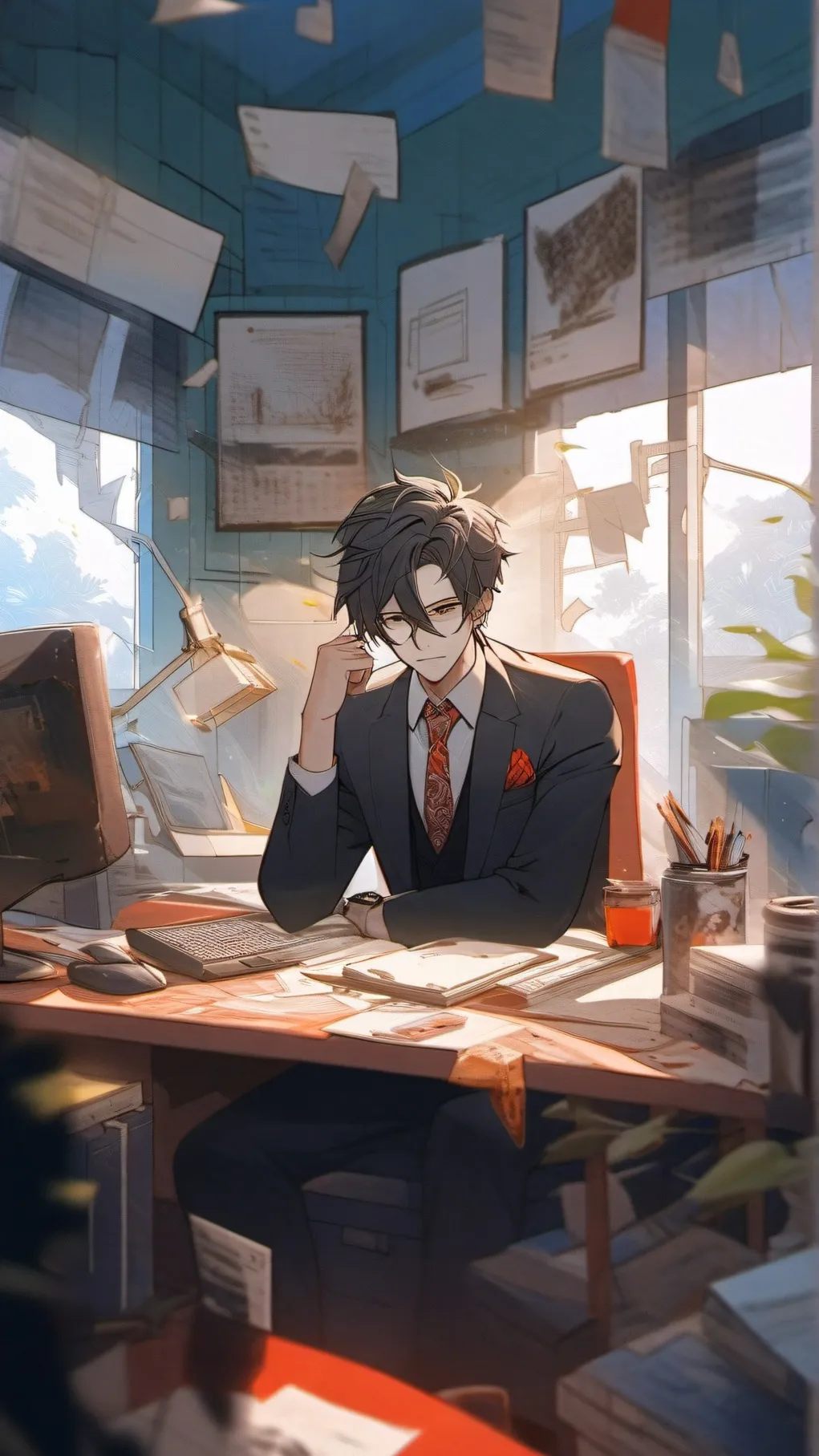 ai character: YOUR BOSS background