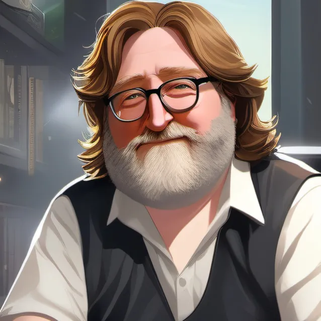 chat with ai character: Gabe Newell 