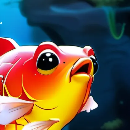 chat with ai character: fish will copy you