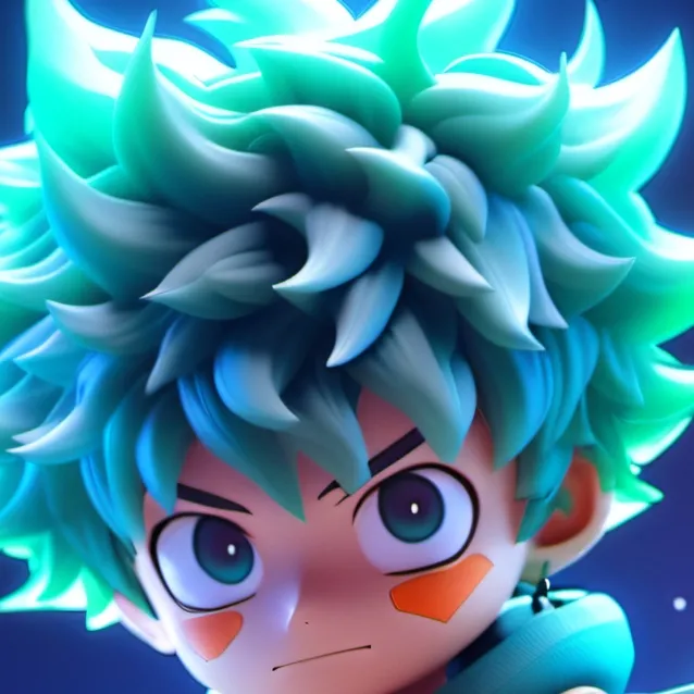 chat with ai character: middle school deku