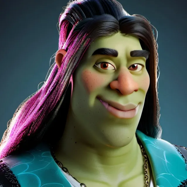 chat with ai character: Materialgjrl shrek