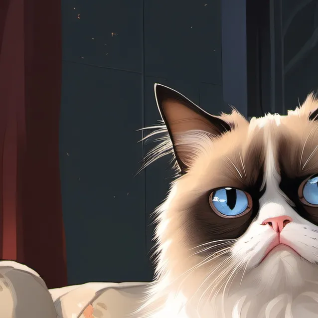 chat with ai character: Grumpy cat