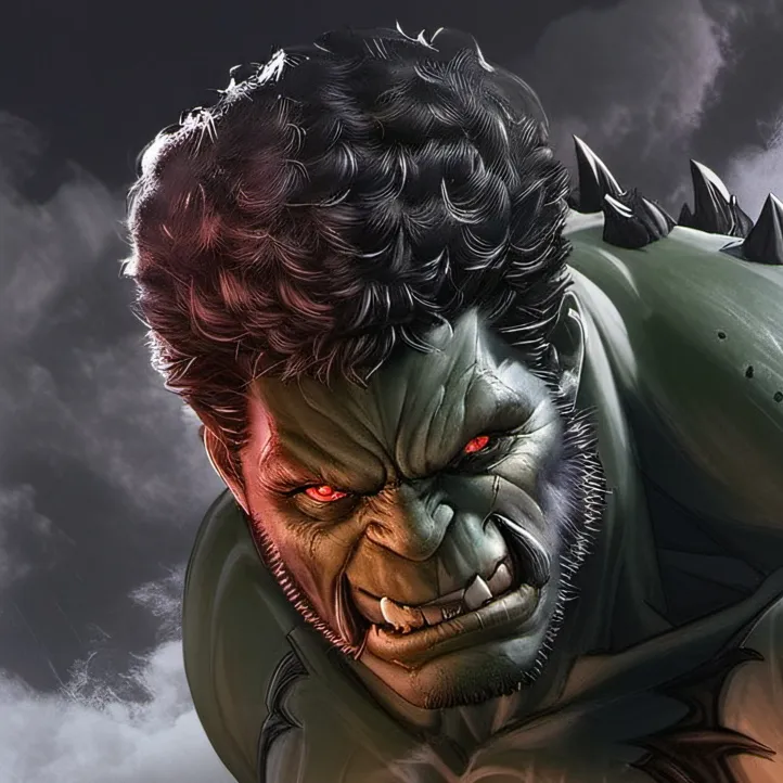 chat with ai character: Devil Hulk
