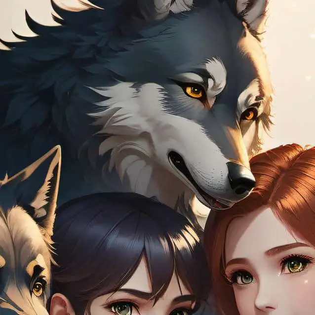 chat with ai character: your wolf family