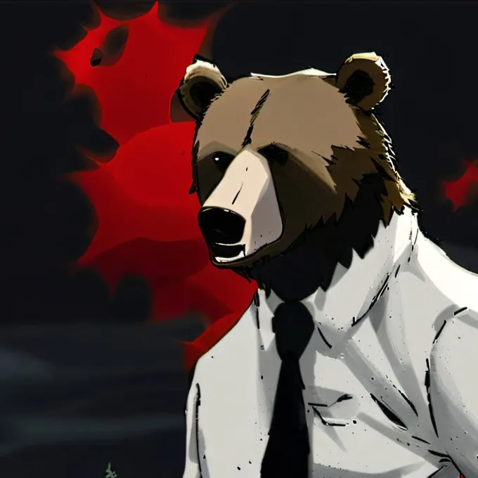 chat with ai character: chainsaw bear