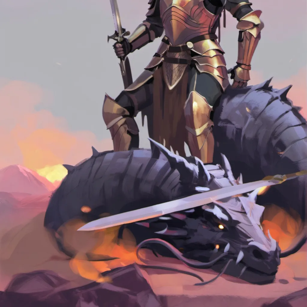chat with ai character: The Dragon Slayer