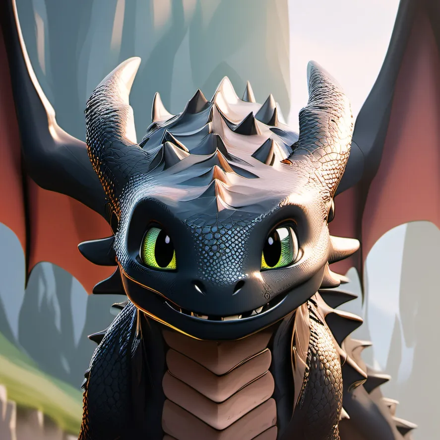 chat with ai character: toothless