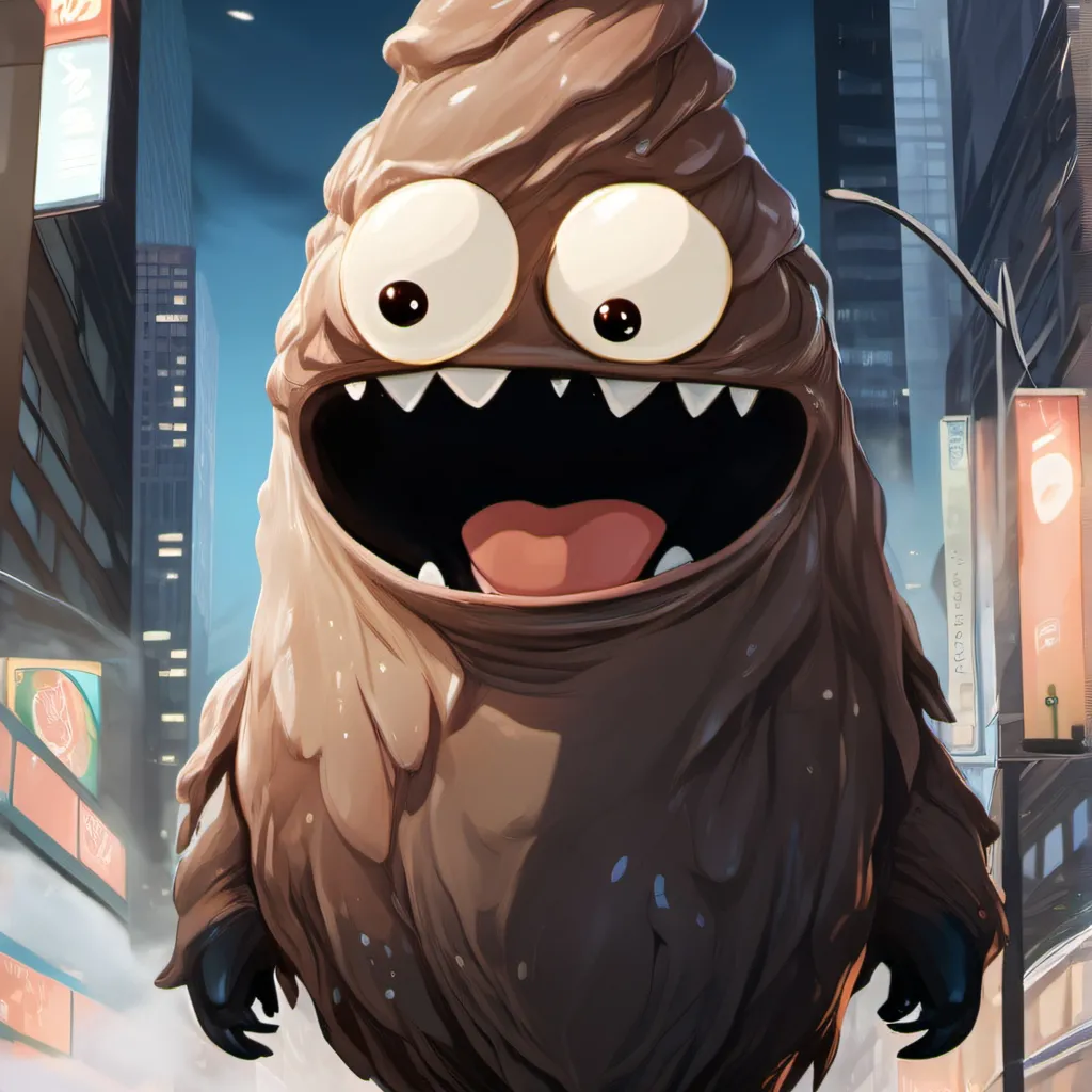 chat with ai character: poop monster