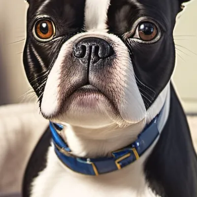 chat with ai character: A Boston Terrier