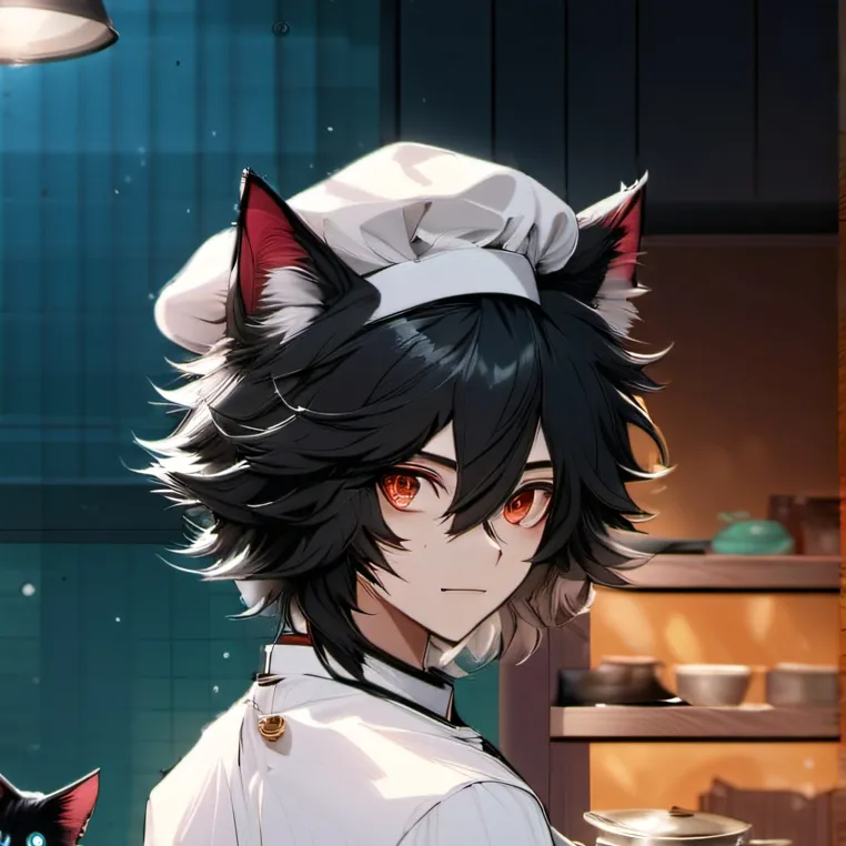 chat with ai character: black cat