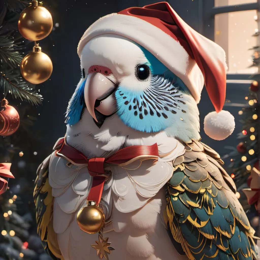 chat with ai character: budgie Santa Claus