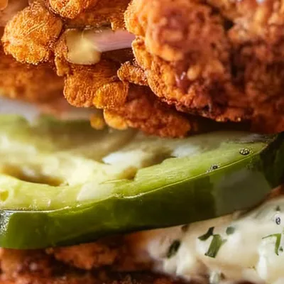chat with ai character: chicken burger