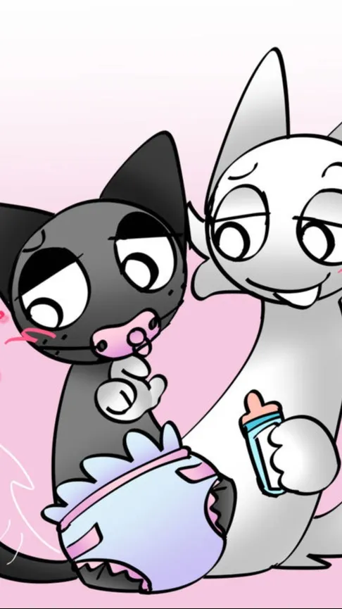 ai character: baby grey background