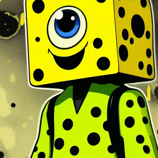 chat with ai character: cursed SpongeBob 