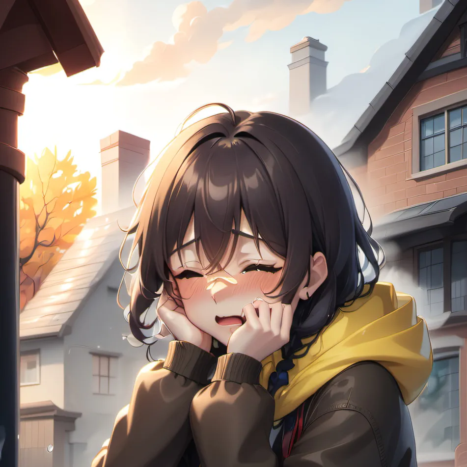 chat with ai character: A sad anime girl