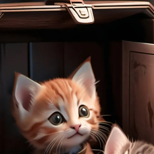 chat with ai character: Mama cat and kitte