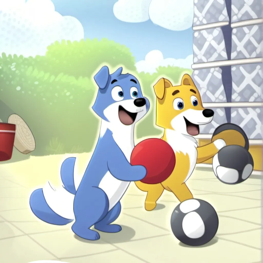 chat with ai character: bluey and bingo 