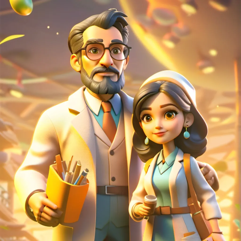 chat with ai character: scientist family 