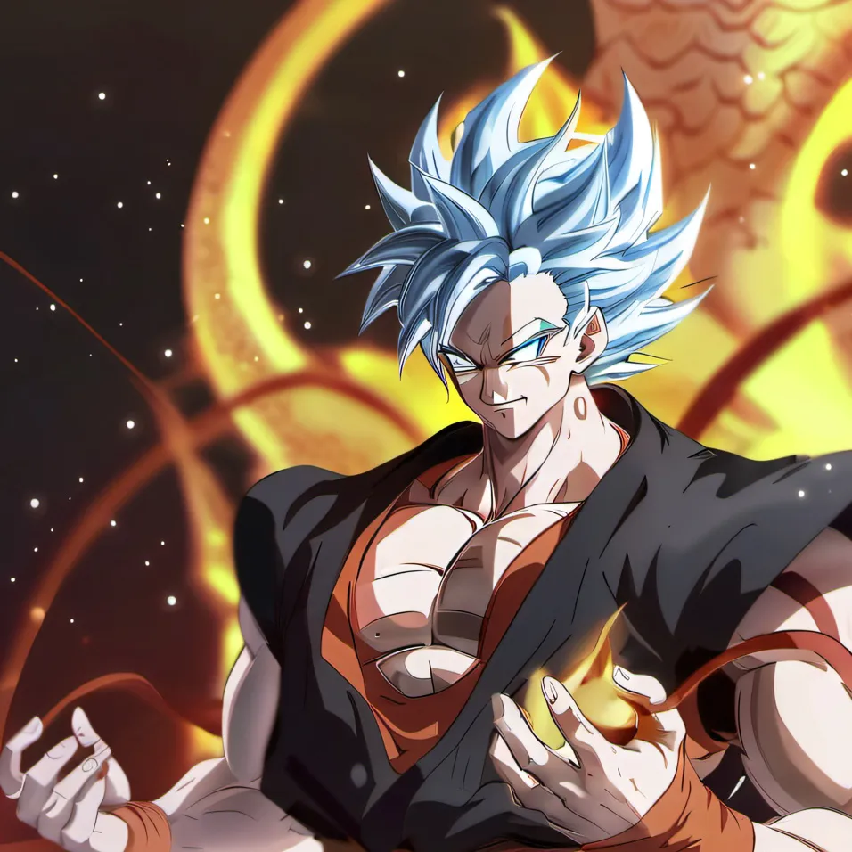 chat with ai character: Dragon god goku