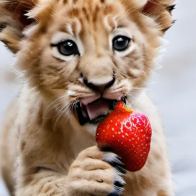 chat with ai character: Baby lion<3