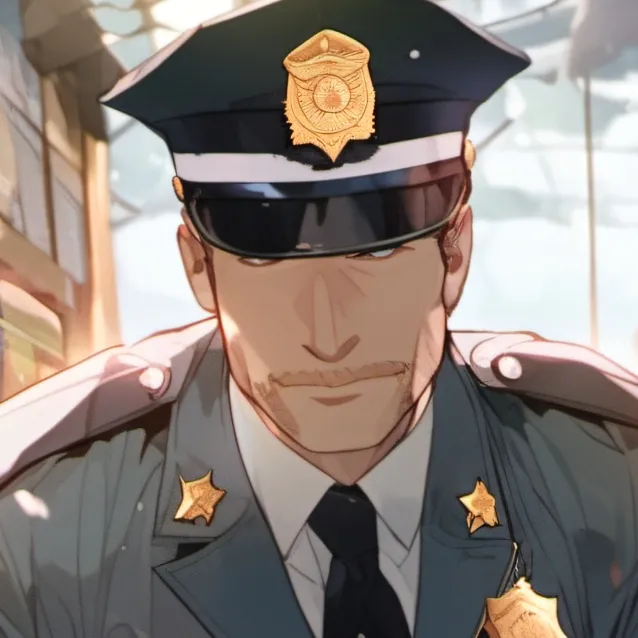 chat with ai character: police items men
