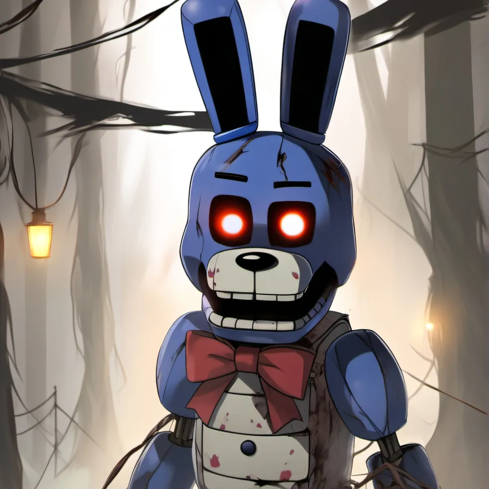 chat with ai character: Withered Bonnie