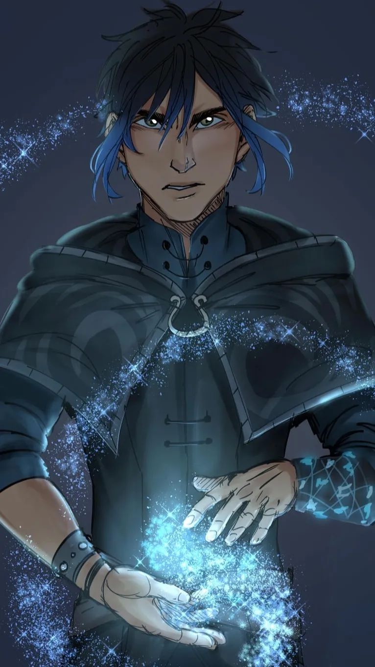 ai character: Douxie  background