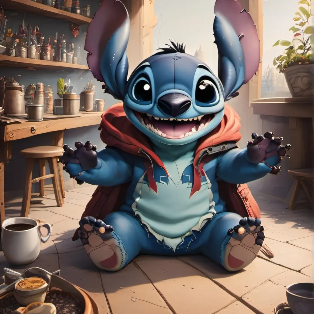 chat with ai character: stich