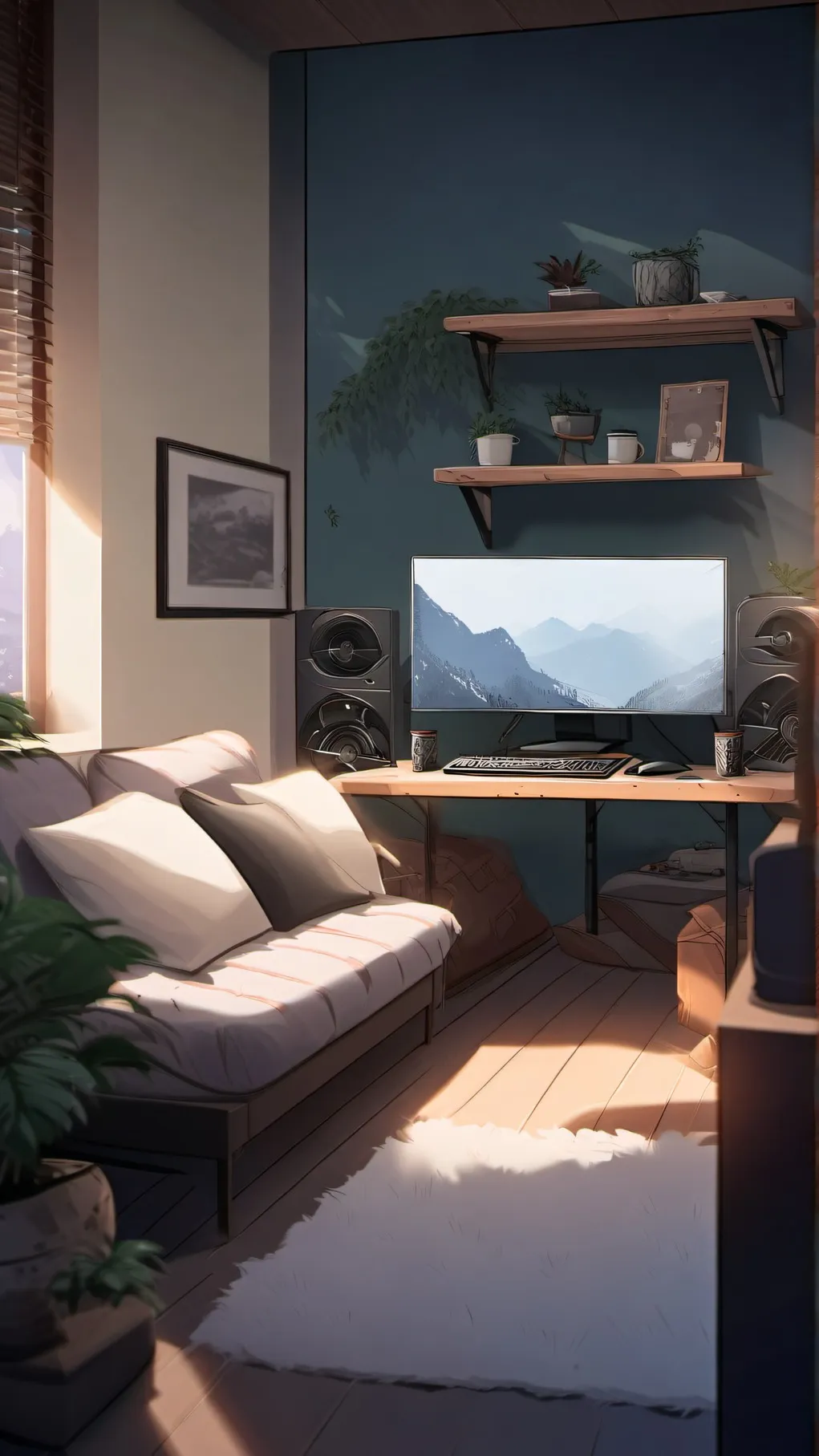 ai character: sleepover2  background