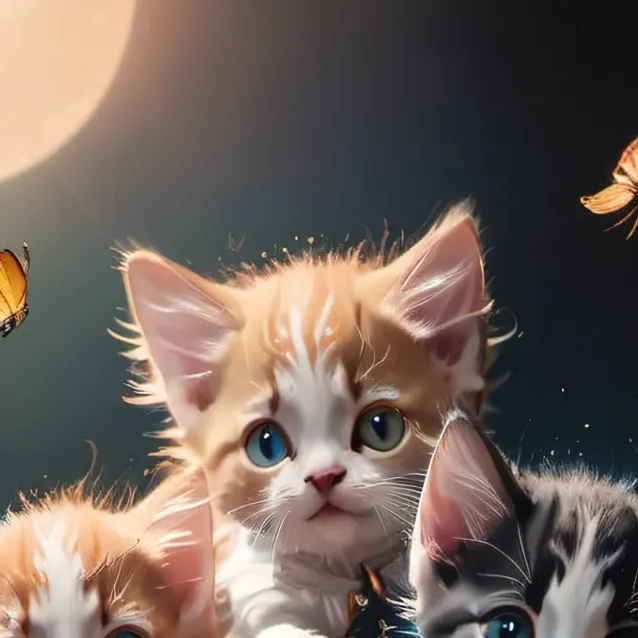 chat with ai character: 5 kittens