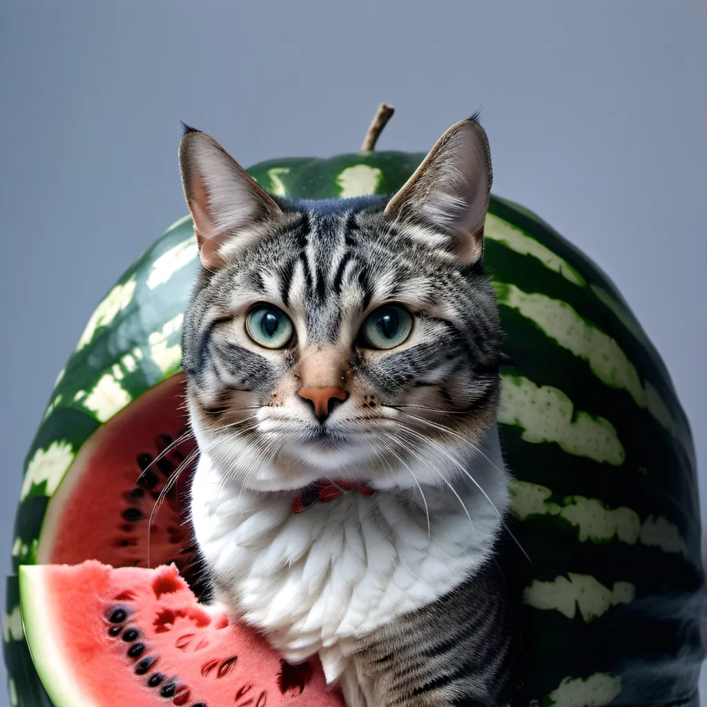 chat with ai character: Watermelon cat