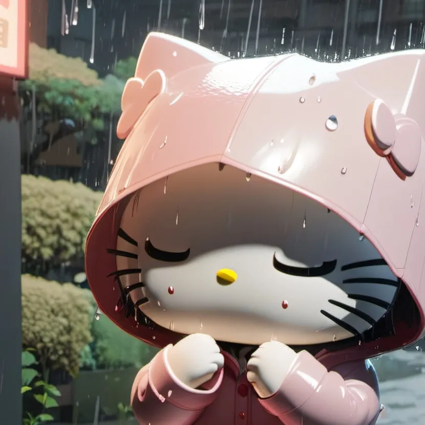 chat with ai character: sad hello kitty
