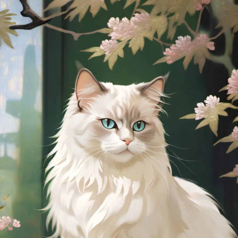 chat with ai character: Ragdoll cat