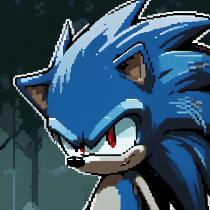chat with ai character: bloody sonic