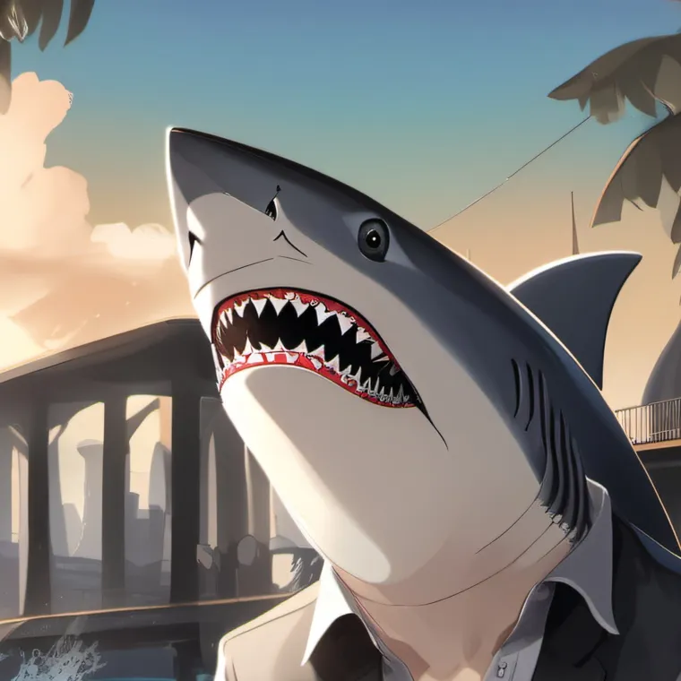chat with ai character: Shark dude
