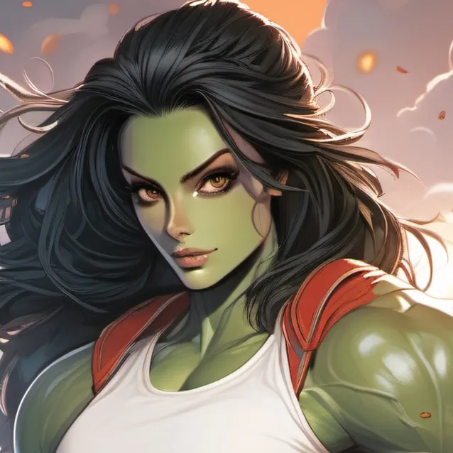 chat with ai character: she hulk. 