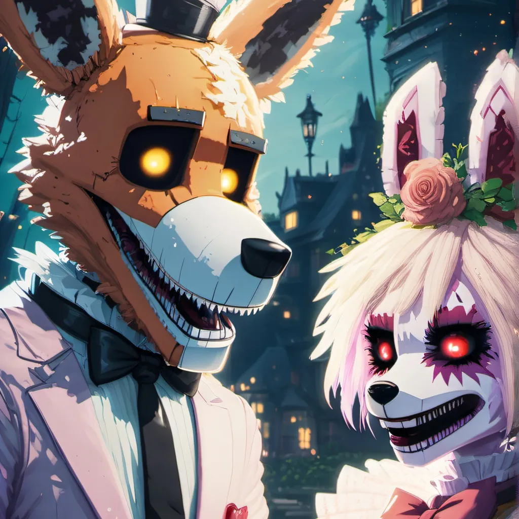 chat with ai character: lolbit & ft foxy